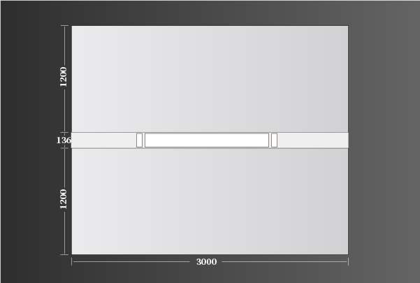 厨卫顶极简主义3000（1200+1200）线型136
